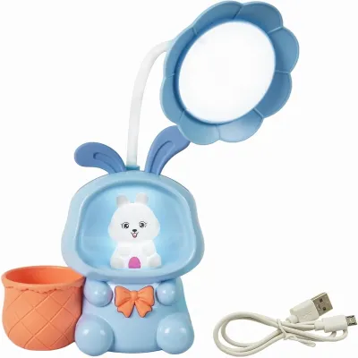 3 in 1 Rabbit Theme LED Desk Lamp with Pencil Sharpener and Pen Holder
